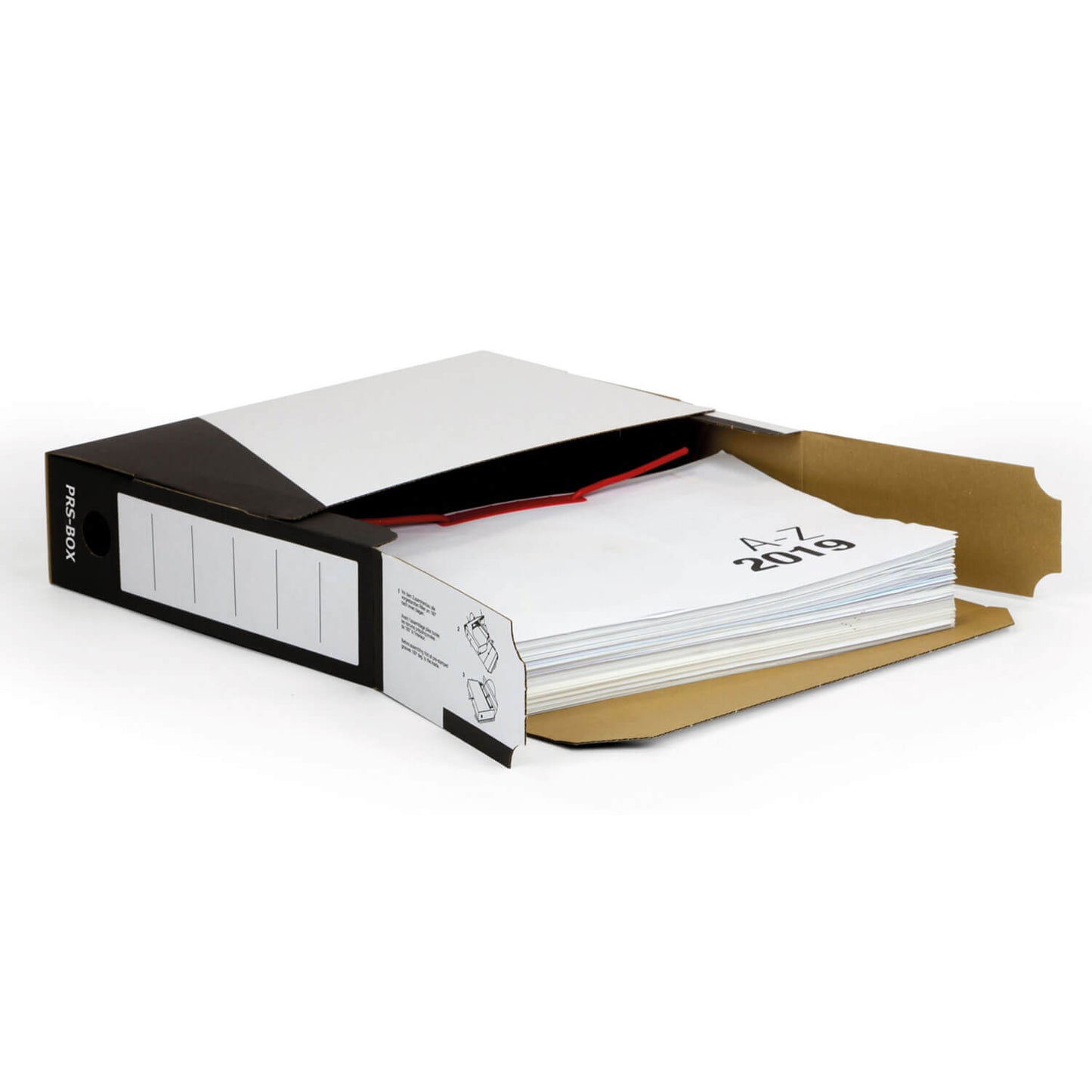PRS Archivbox A100, Weiß/Schwarz, 100mm, 20 Stück