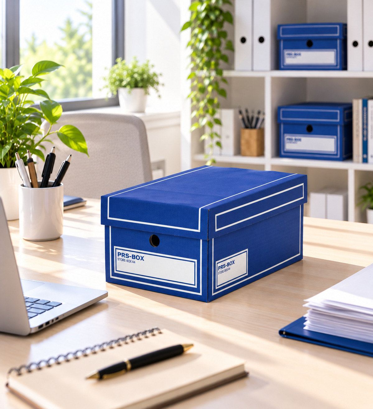 PRS Store Boxes A4, Blue, 10 pieces