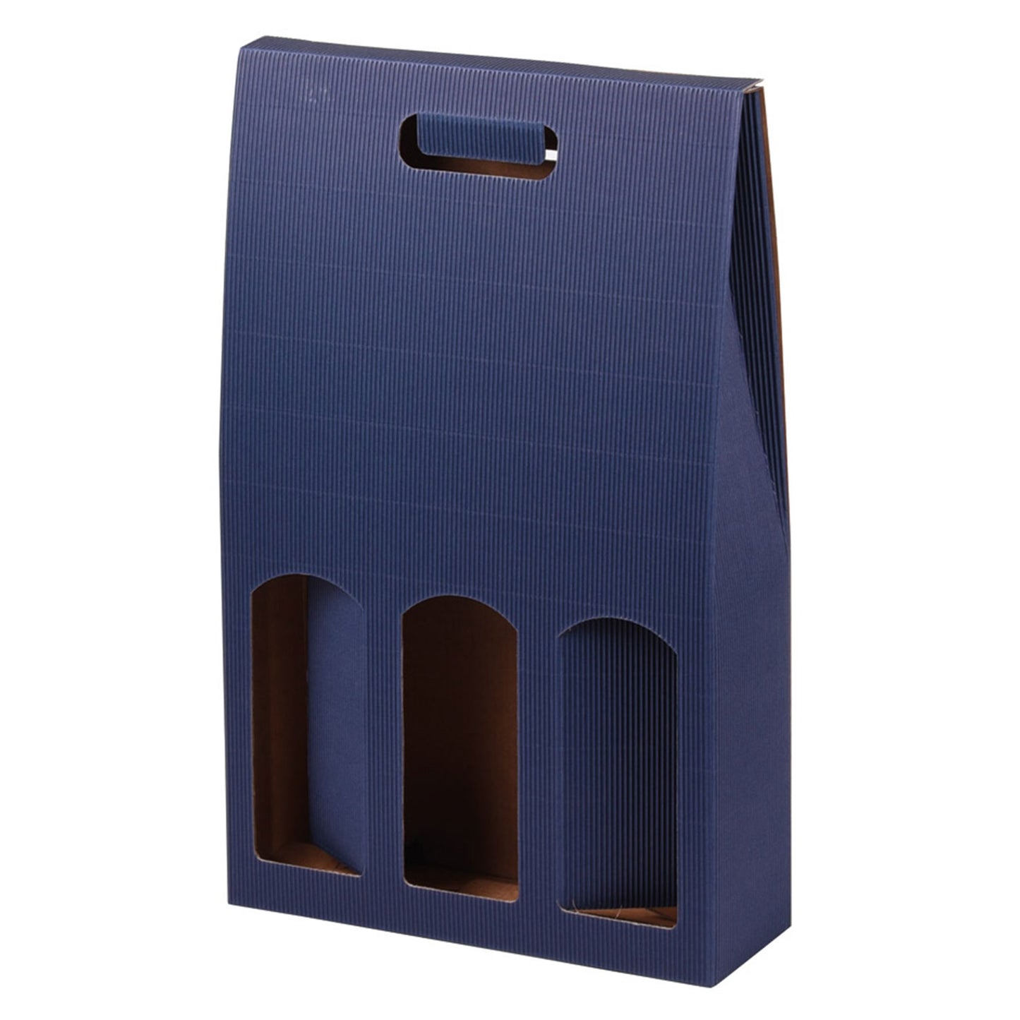 PRS-EP Flaschenkarton stehend "OpenWave" in 3 Farben für 1-3 Flaschen, 25 Stk./Pkg.