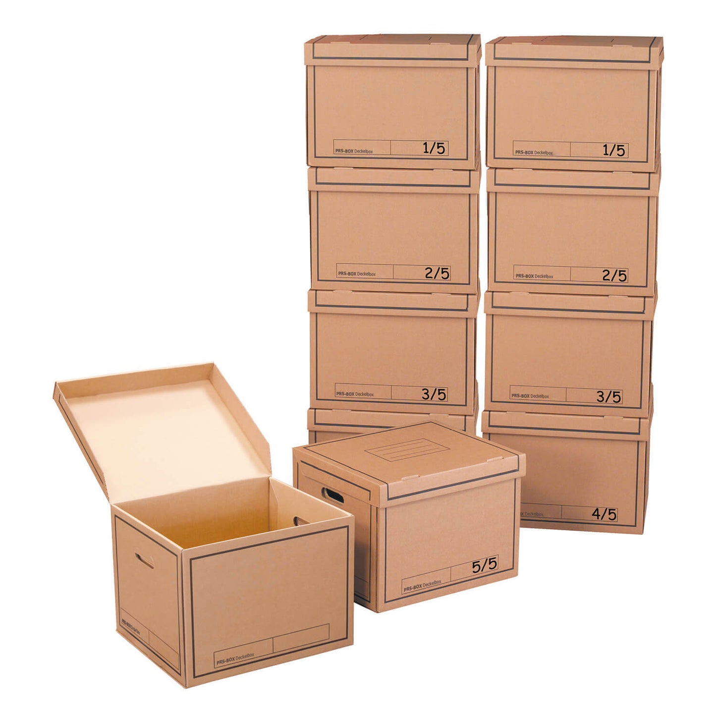 PRS Deckelbox Natur, 10 Stück (vorher Pressel)