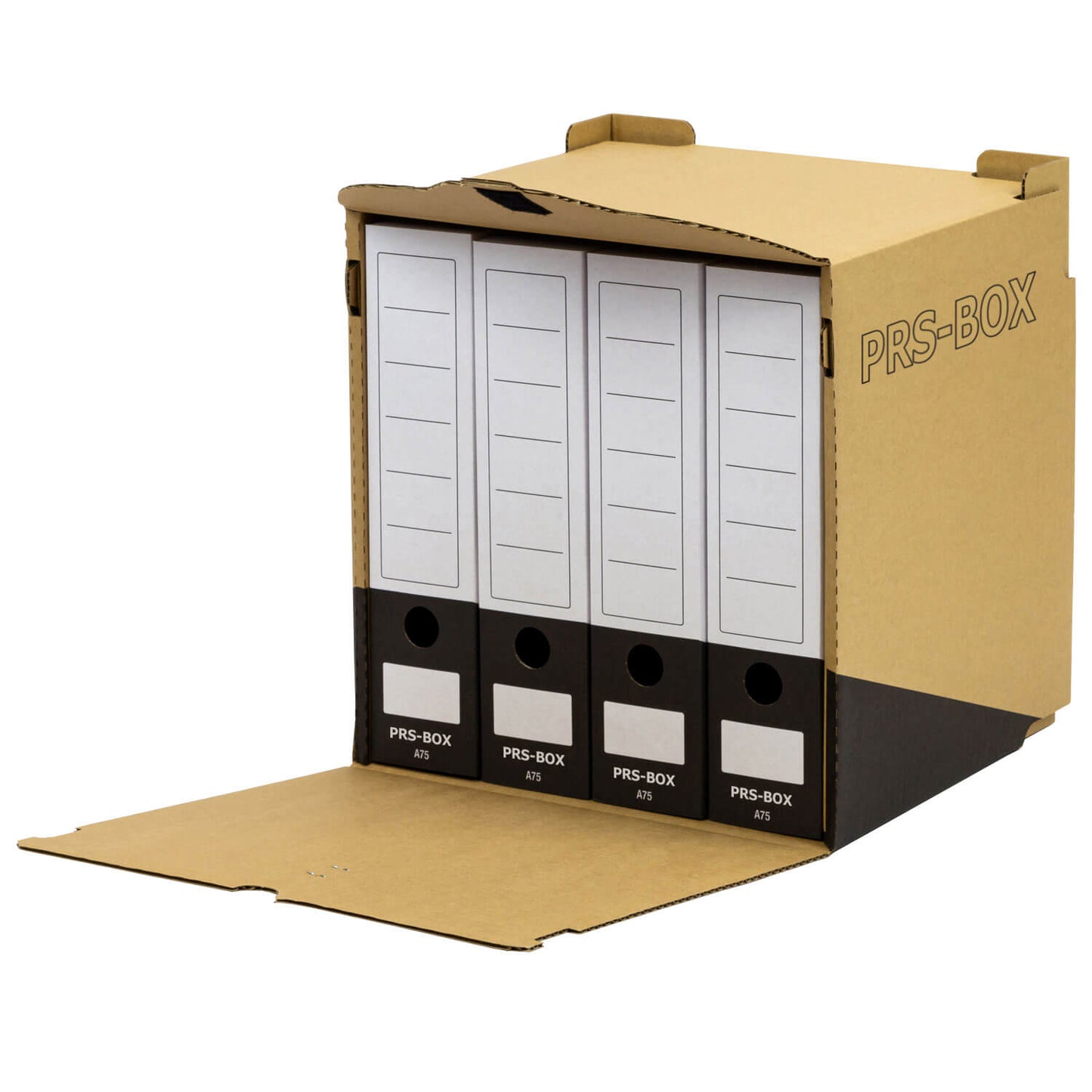 PRS Sammelbehälter S10, Natur/Schwarz, 10 Stück (Vorher PRESSEL)