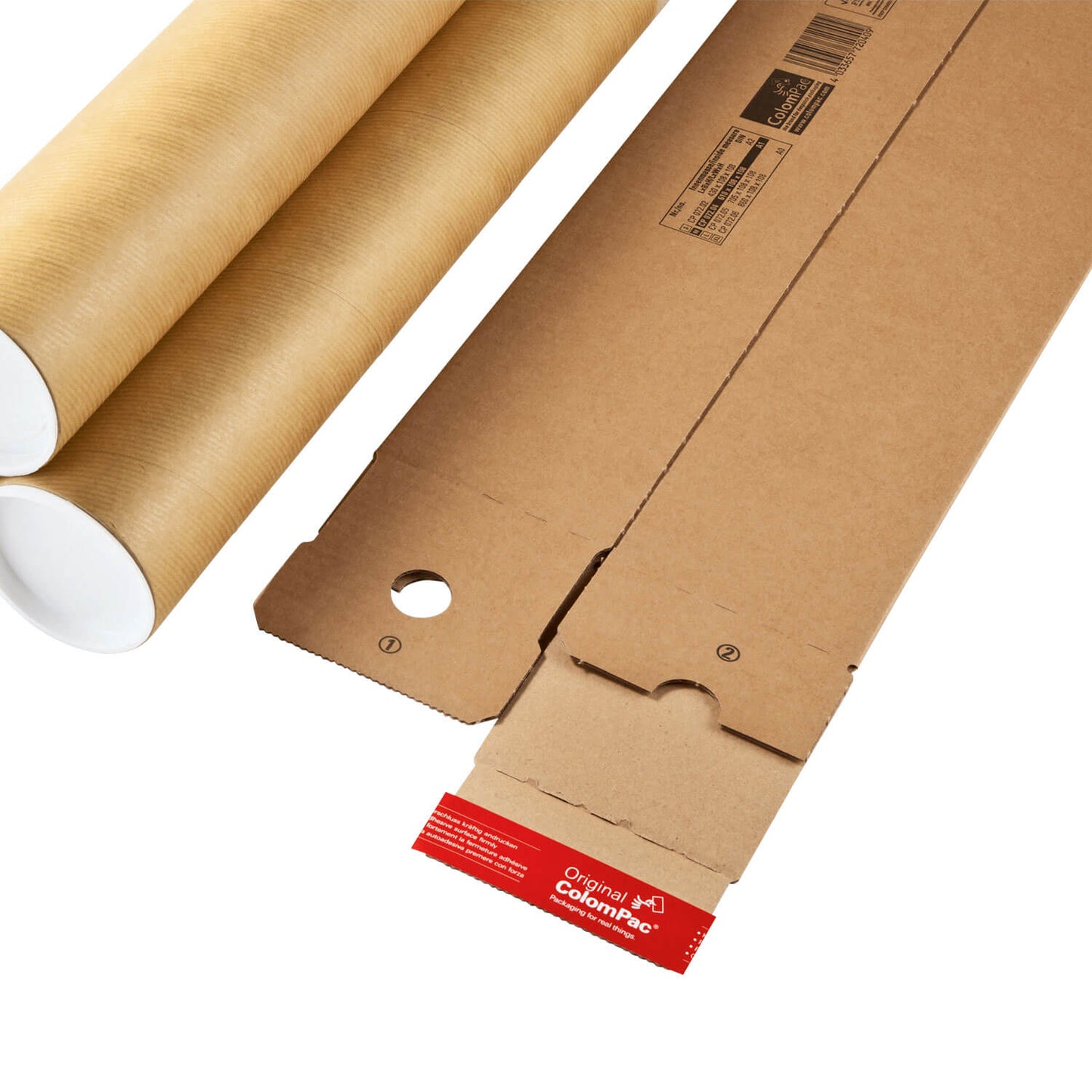 ColomPac Planversandbox mit Selbstklebeverschluss, braun, diverse Formate, 10 Stück/Packung
