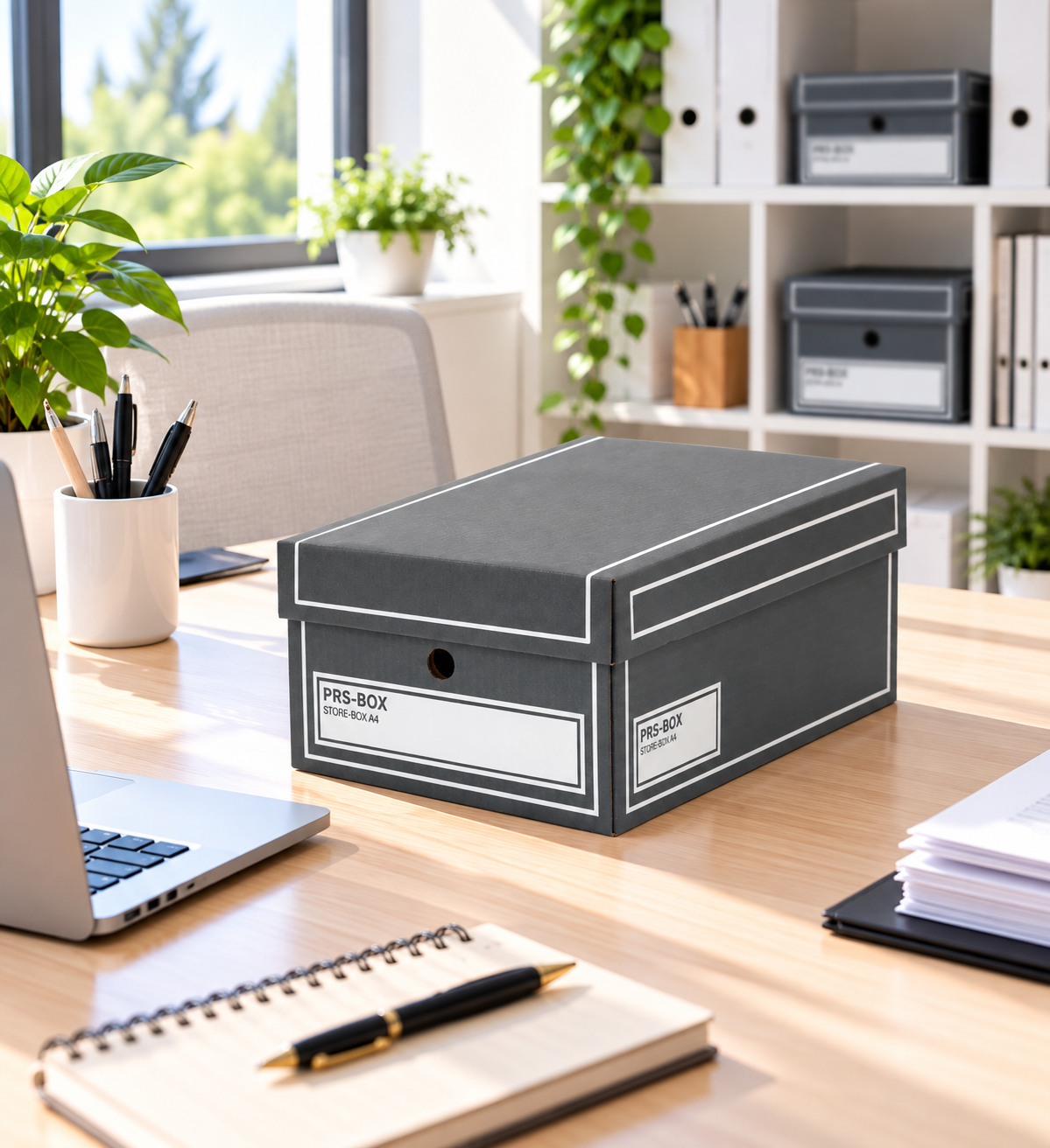 PRS Store Boxes A4, Anthracite, 10 pieces