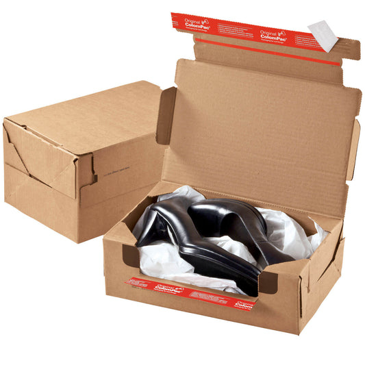 ColomPac Return Box mit Rücksendeverschluss, braun, diverse Formate, 10 Stück/Packung